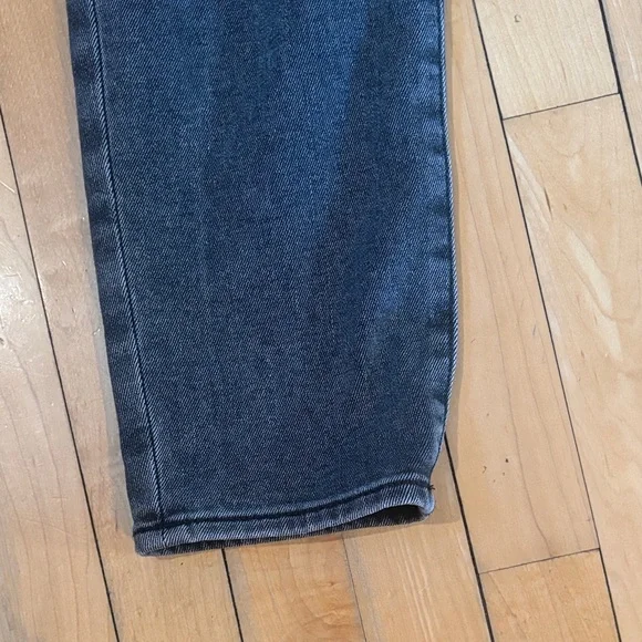 Classic Black washed straight leg cozy lined Women's Jeans size 0 - Picture 3 of 6